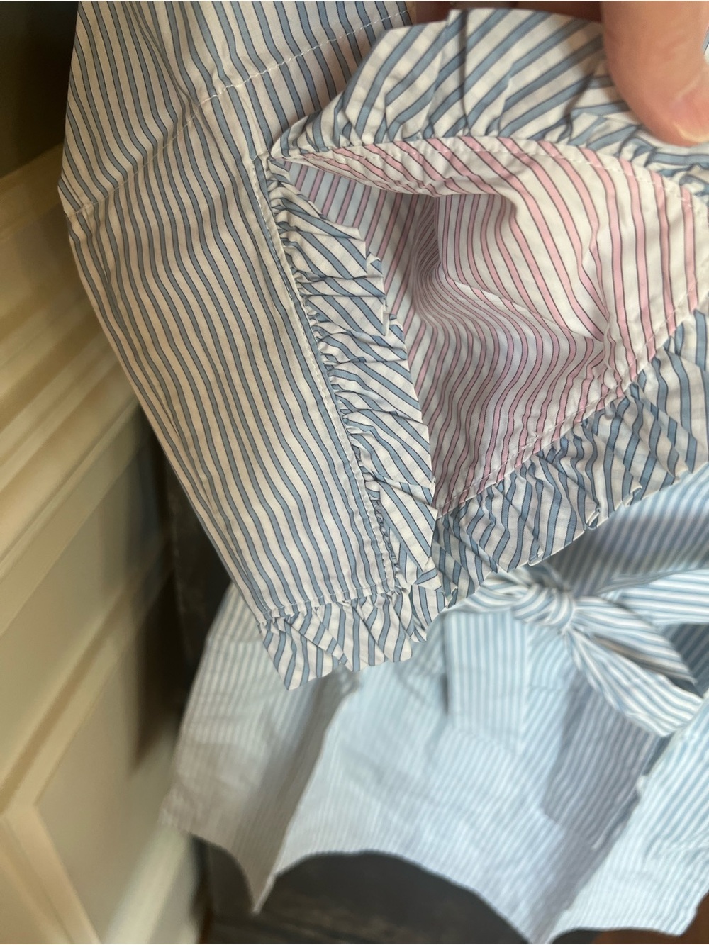 Lilly Pulitzer Brinkley Shirtdress Conductor Stripe pattern. Starry blue Sz2 NWT - Picture 5 of 11